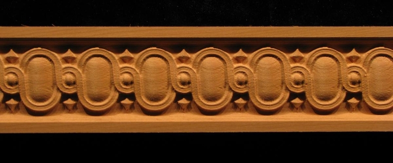 Frieze - Egg and Dart Full Decorative Carved Wood Molding