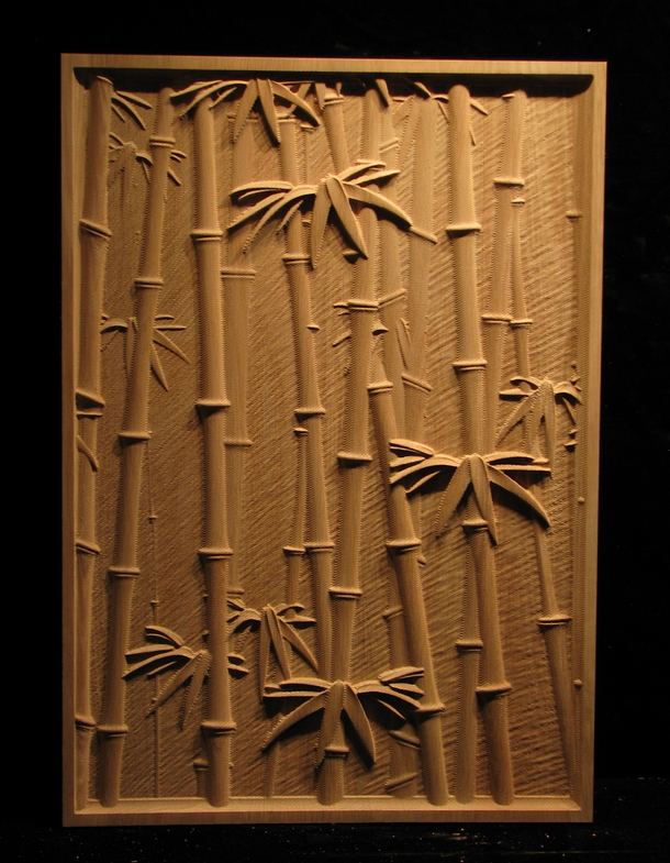 Bamboo Carved Panel