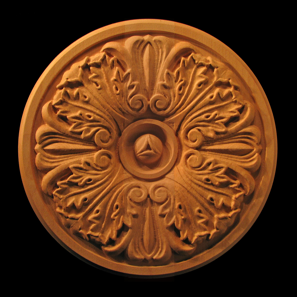 Decorative Wood Corner Blocks, Rosettes, Moulding, & Plinths Medallions