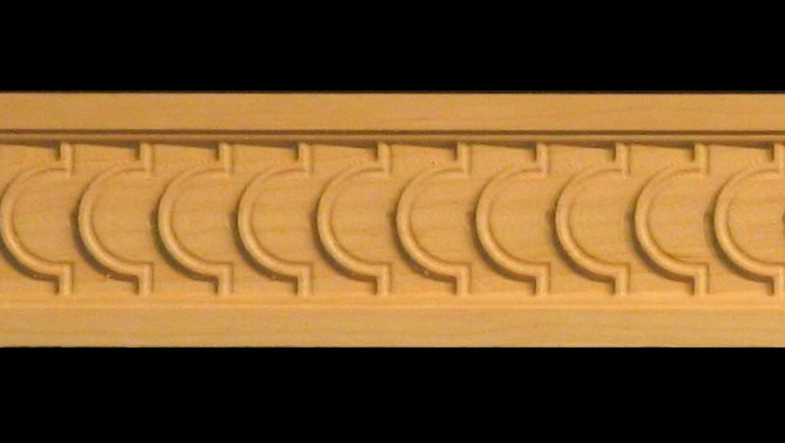 Decorative Wood Moulding-Frieze- Carved Stacked Coins