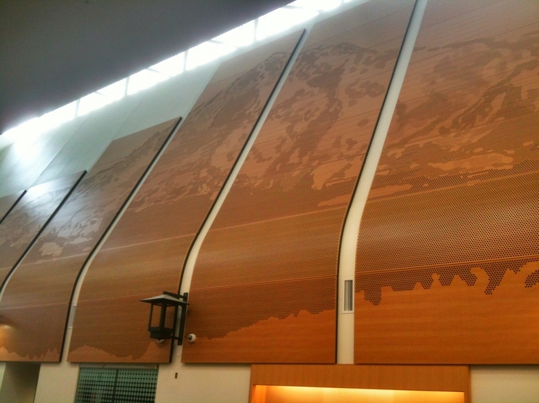 Perforated Art - Sandy High School, Portland | Custom Carved Panels