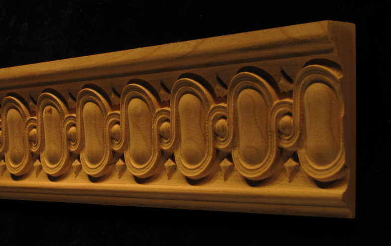 Decorative Wood Moulding - Egg and Dart Full