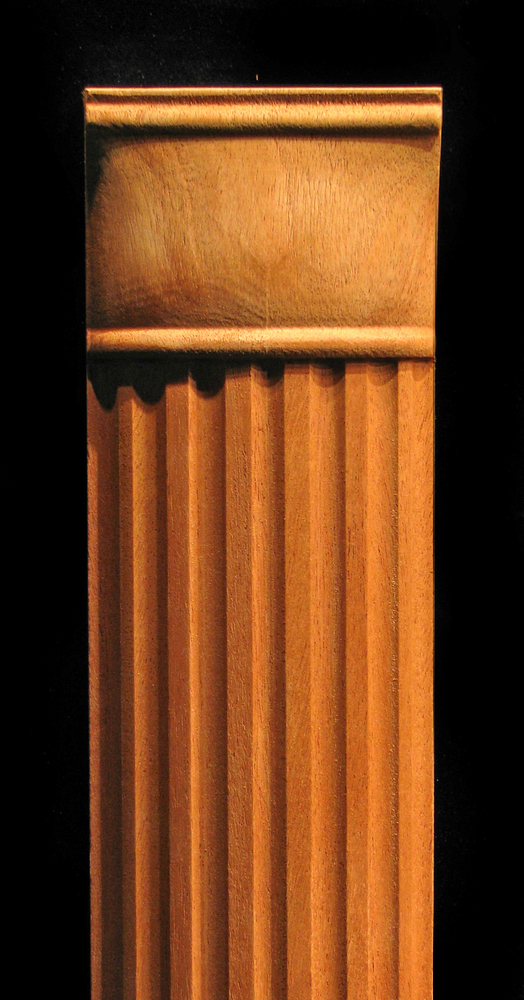 Pilaster - Round Fluting w Squared Top