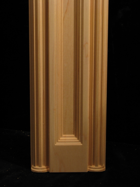 Carved wood column pilaster - Profiles with Roundovers