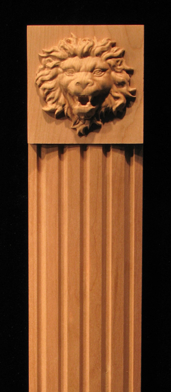 Column, Pilaster - Roaring Lion Pilaster, Foot, Onlay Set