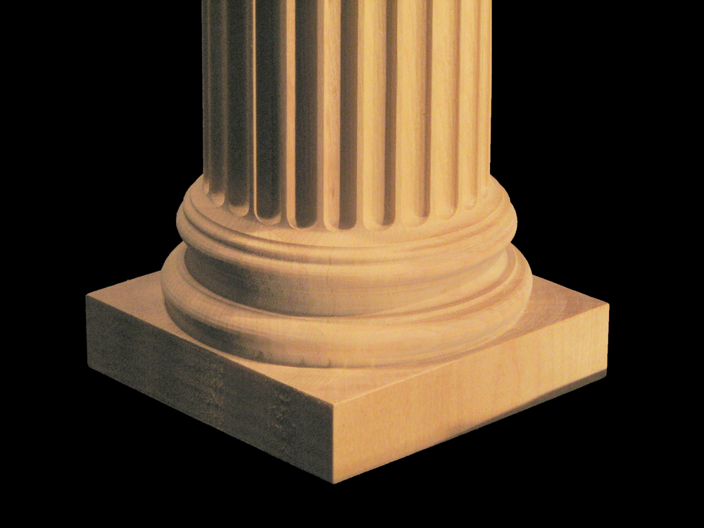 Wooden Column (Half and Full Round) - Ionic with Capital