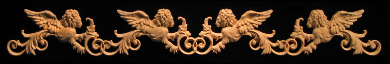 Onlay - Wide  - Venetian (Winged) Lions