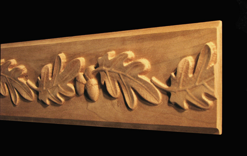 Frieze Onlay - Oak Leaves & Acorns - Onlay