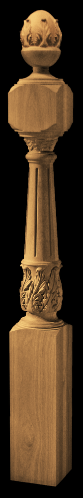 Newel Post - Acanthus | Columns, Legs, Capitals,  Newel Posts and Balusters