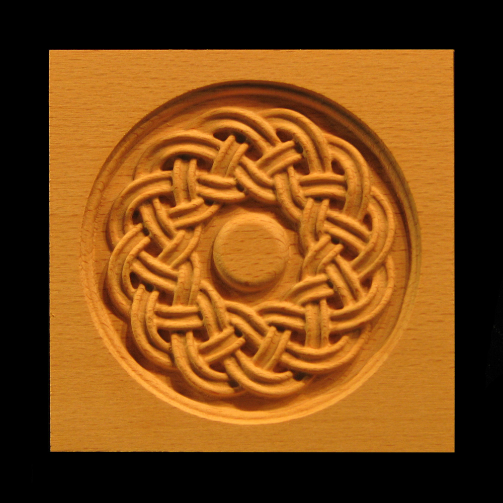 Corner Block - Celtic Round Weave