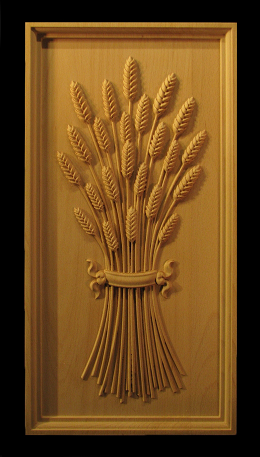 Panel - Wheat with Ribbon