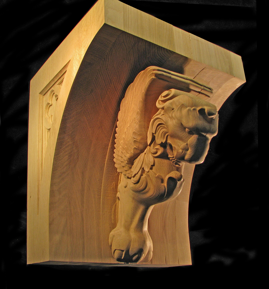 Winged Lion Corbel - 16 x 16 x 19 | Corbels , Brackets and Plinths