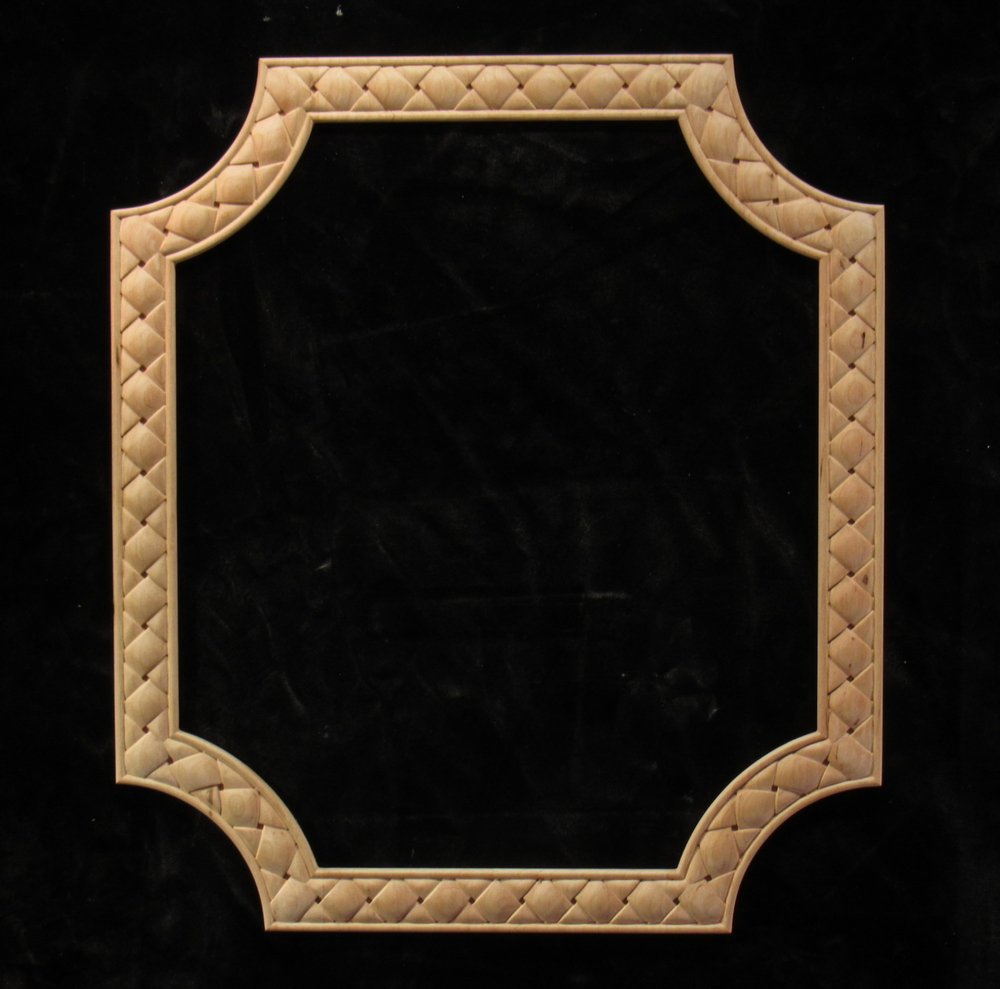 Square Weave Frame - radiussed corners | Whimsical Art, Medallions, and Client Projects