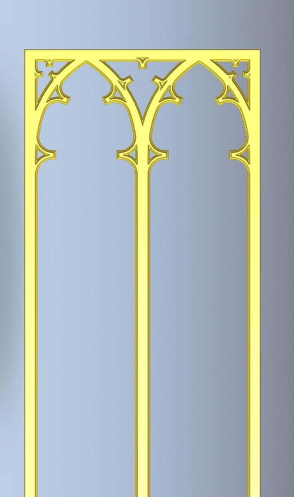 Panel - Gothic Arch Mullion