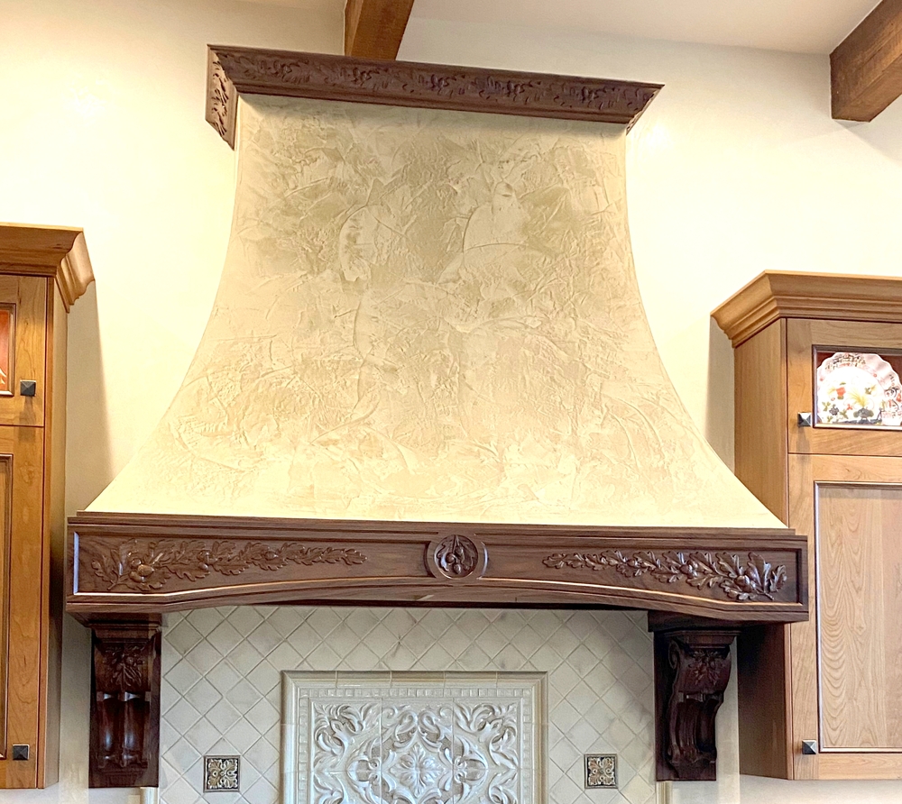 Oak Leaf and Acorn Range Hood - Lamoreaux home | Range Hoods