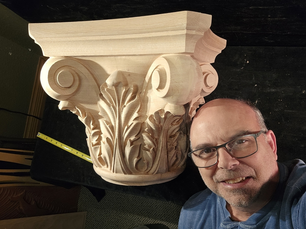 Large Corinthian Capital 16 x 16 x 16 | Capitals and Finials