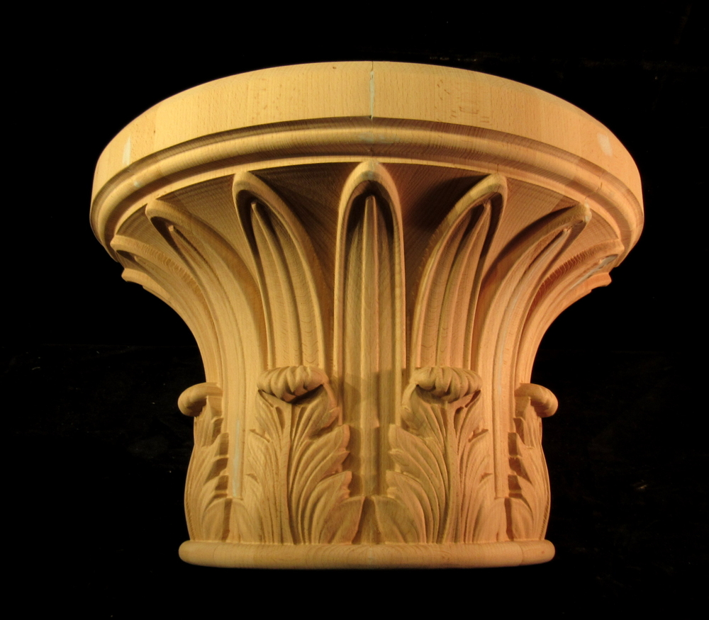 Palm Capital w Acanthus Accents | Columns, Legs, Capitals,  Newel Posts and Balusters