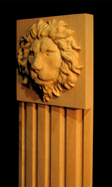 Column, Pilaster - Regal Lion Accents