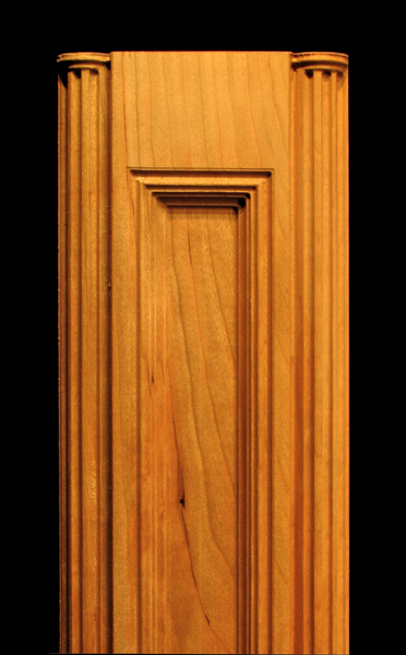 Pilaster - Inside Profile with Double Roundovers Wood Carved