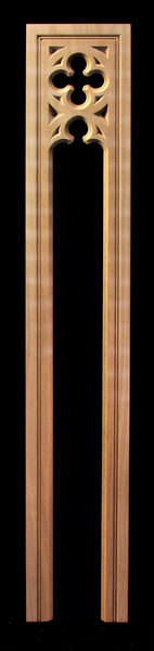 Pilaster - Gothic Quatrefoil with Pierced Arch