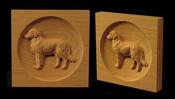 Image Golden Retriever Corner Block